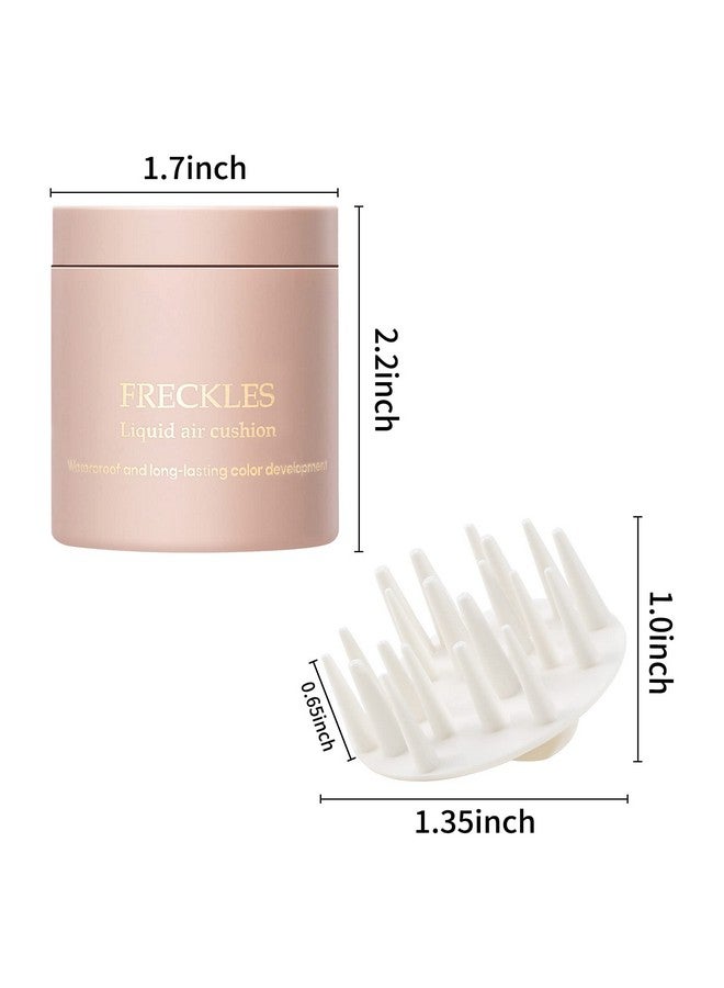 Boobeen Freckle Stamp Face Freckles Air Cushion Liquid Freckle Makeup Stamp Waterproof Fake Freckle Pen Long Lasting Quick Dry Small Spot Freckle Makeup Create Natural Freckles Makeup - Image 4