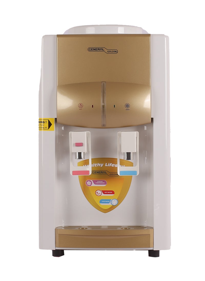 General Goldin - General Goldin Floor Standing 3 Lt  Top Loading Water Dispenser | 2 Temperature Settings from Hot, and Cold Water, High-Efficiency Compressor Cooling System with Child Safety Lock, White - Image 1