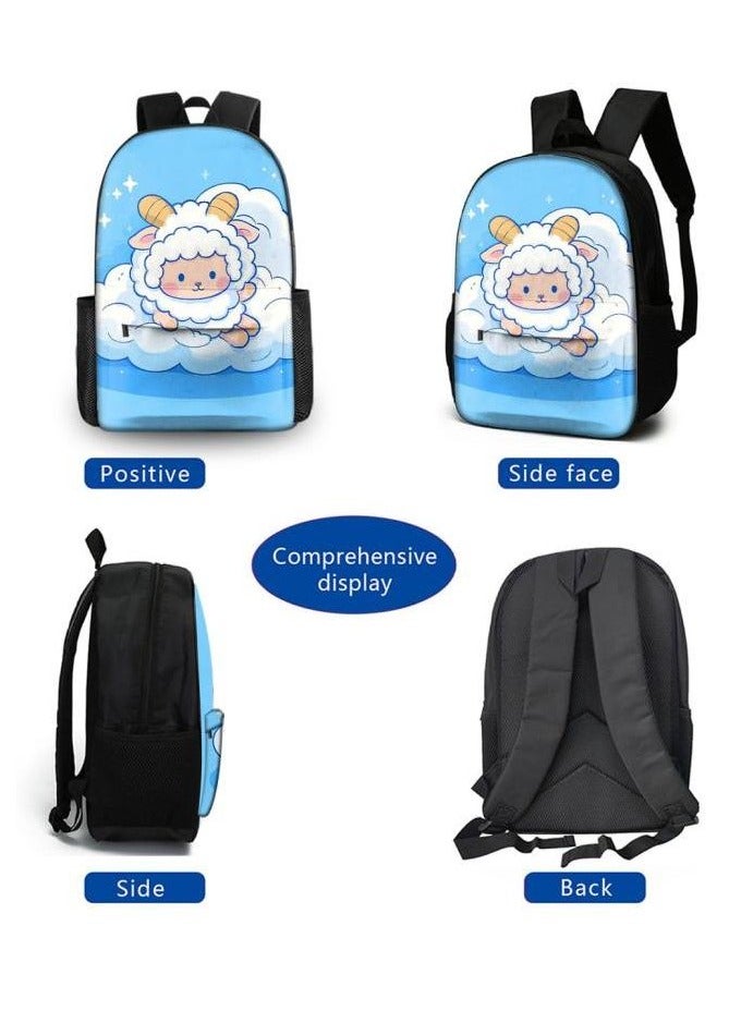 Bright Li Fire The latest universal cartoon new three-piece schoolbag (for students, teenagers, children) - 436  - Image 3