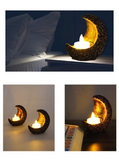 SUCITY Retro Three-Color Candle Holder, Home Decoration Candle Holder Ornaments, Specially Used for Holiday Party Celebrations During Ramadan And Eid Al-Fitr  - Image 5