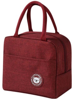 ROBUST Robust Insulated Lunch Bags For Women and Men, Leak-Proof Water-Resistant Cooler Tote Bag Container For Adults, Kids, Light-Weight Portable Lunch Box For Office Work, Outdoor, Picnic, School (Red)  - Image 1