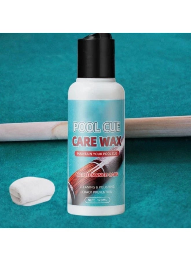 WILLIAM WEIR Pool Cue Care Wax，Stick Shaft Wax，Pool Silky Shaft Wax ，Burnisher Billiards Accessories for Wood Pool Cue Shaft Protection 120ml - Image 2