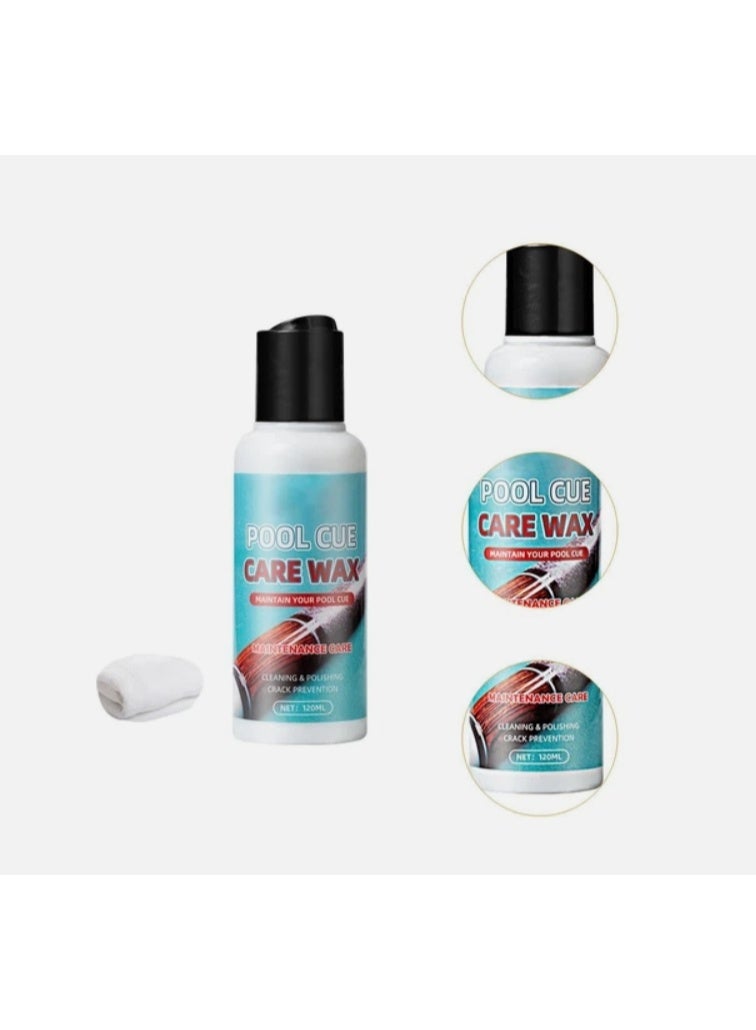 WILLIAM WEIR Pool Cue Care Wax，Stick Shaft Wax，Pool Silky Shaft Wax ，Burnisher Billiards Accessories for Wood Pool Cue Shaft Protection 120ml - Image 3