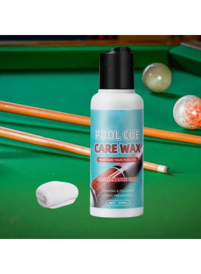 WILLIAM WEIR Pool Cue Care Wax，Stick Shaft Wax，Pool Silky Shaft Wax ，Burnisher Billiards Accessories for Wood Pool Cue Shaft Protection 120ml - Image 4