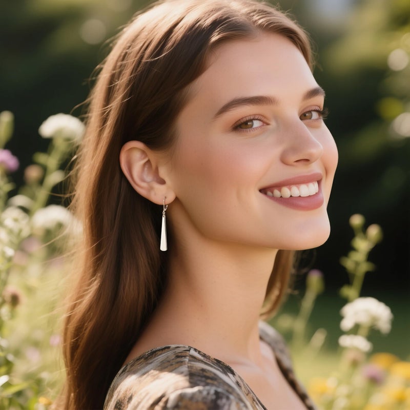 ALEXCRAFT Sterling Silver Long Dangle Earrings for Women Hypoallergenic Drop Leverback Earrings Trendy Silver Statement Long Dangle Earings for Women Jewelry Gifts - Image 2