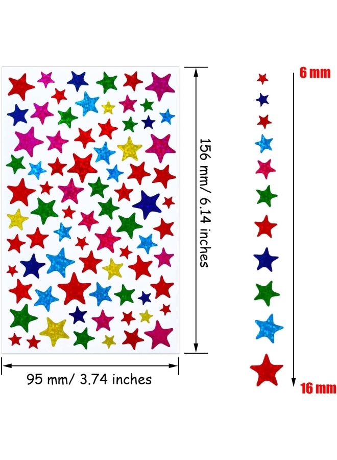 نيبمينينت طقم ملصقات على شكل نجوم مكون من 10 أوراق 6.14 x 3.74بوصة - Image 3