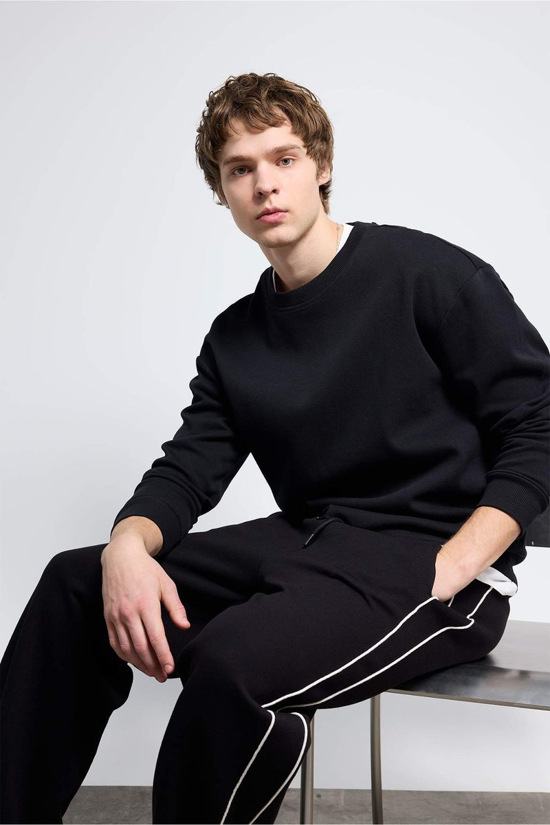 DeFacto Boxy Fit Pique Sweatshirt - Image 3
