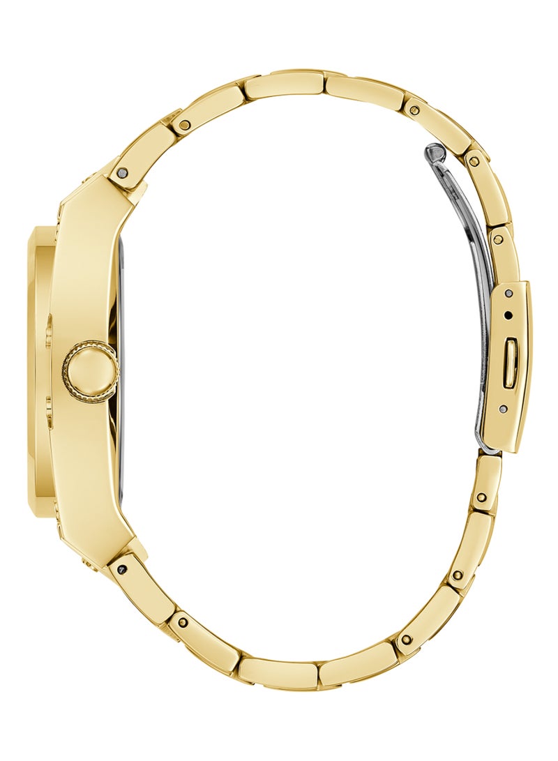 GUESS Mens Gold Green Dial Multi-function Watch - GW0624G2 - Image 4