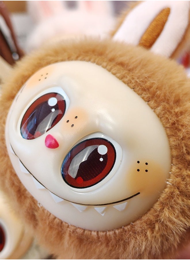 Labubu Plush Toy - Bag Fashion Keychain, Plush Doll Internet Celebrity Plush Doll Labubu Bag Pendant Holiday Gift Toy  - Image 2