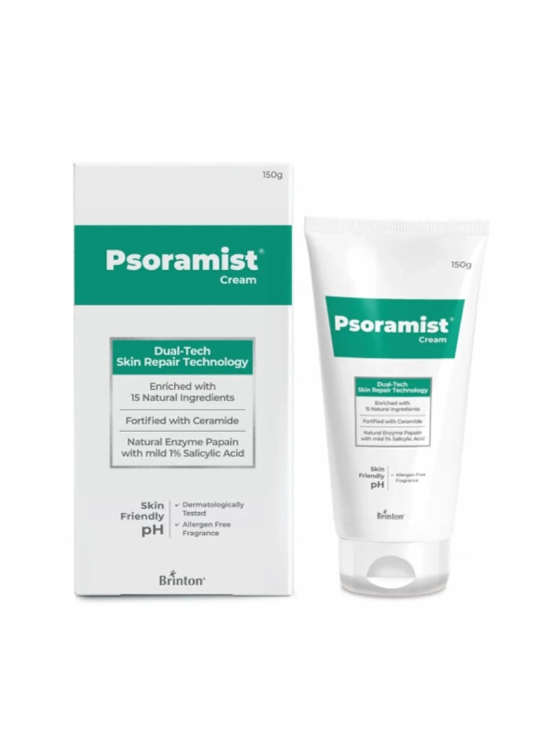 بريتون كريم ترطيب البشرة من بوسراميست، ١٥٠ غرام | تقنية إصلاح البشرة المزدوجة | غني بـ ١٥ مكونًا طبيعيًا - Image 1