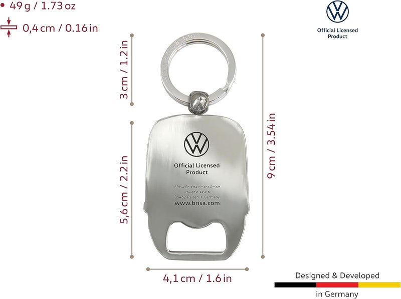 BRISA VW Collection - Volkswagen T2 Bulli Bus Key Pendant Bottle Opener - Image 3