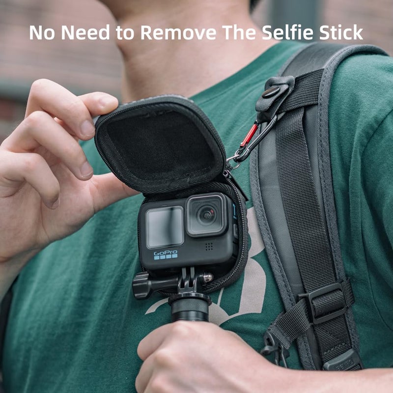 SUREWO حقيبة حمل صلبة SUREWO لكاميرا GoPro Hero 13، حقيبة تخزين محمولة صغيرة للحماية والسفر لكاميرا GoPro Hero 12/11/10/9/8/7/6/5/4، DJI Osmo Action 3، AKASO، Campark، كاميرا YI وغيرها. - Image 3