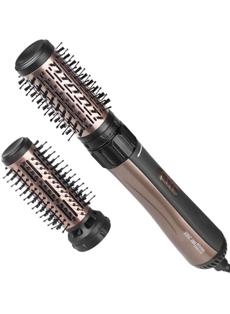 ENZO Professional Salon Curler Comb Straight hair comb Brush Electric Hot Air Brush One Step Hair Dryer and Styler Roller set , EN-745 - Image 1