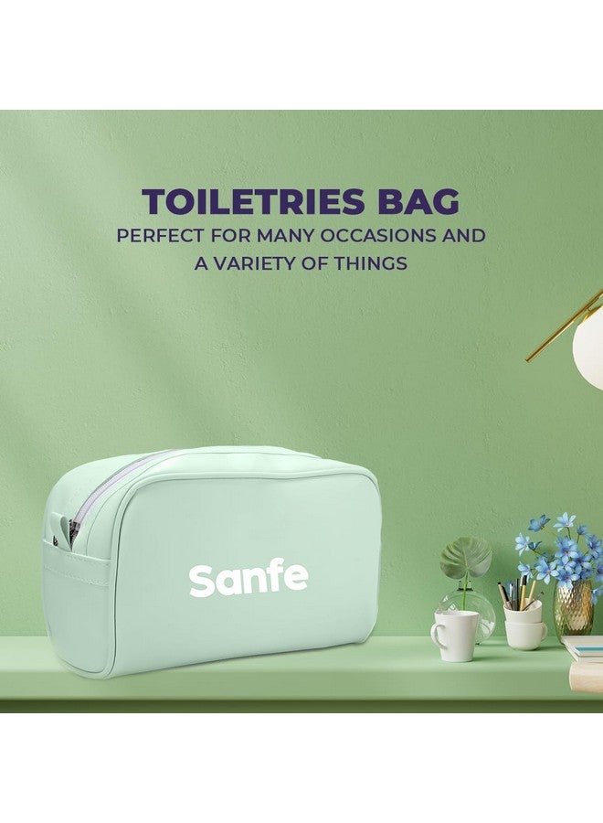 سانفي حقيبة سفر سانفي لمستلزمات الرجال والنساء، حقيبة تنظيم أدوات المكياج باللون الأخضر (اللون- أخضر) - Image 4