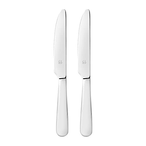 FNS Victoria Stainless Steel Dinner Knife/butter knife with Mirror Finish & Round Handle- Set of 2 knives |Elegant Design |Durable Construction |Perfect for Home and Kitchen - Image 5