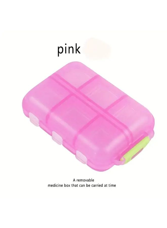 Blue Compact Weekly Pill Organizer Portable Medicine Dispenser Travel Pill Box - Image 4