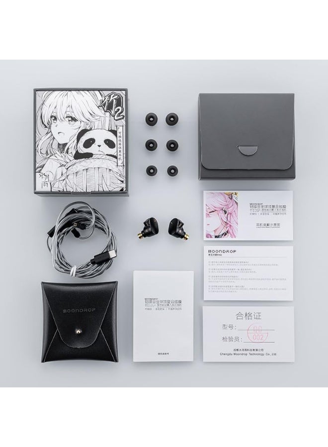 قطرة القمر موندروب سماعات راس دي اس بي من تشو II عالية الاداء بمشغل ديناميكي USB نوع سي مع ميكروفون - Image 2