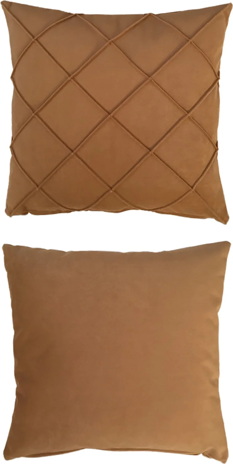 Nisahometeks Stain Resistant Erasable Quilted Throw Pillow Case