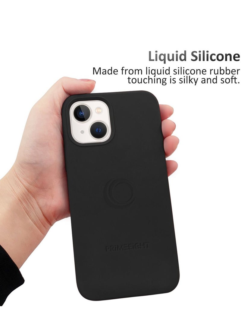 PRIMEEIGHT - iPhone 13 Case 6.1 inch Shockproof Curved Edges apple iphone 13 case Anti Scratch iphone 13 protective case BLACK - Image 1