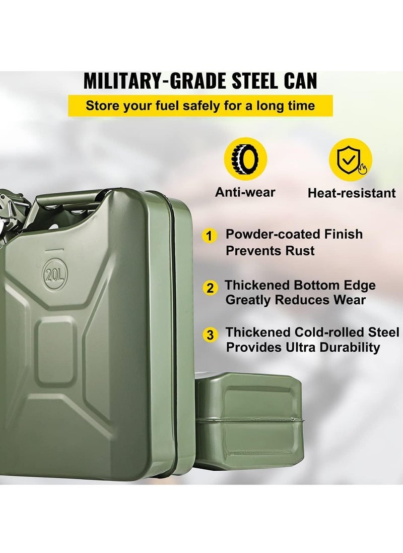 Generic - 20L Metal Gas Can – Heavy-Duty Fuel Storage Solution - Image 1
