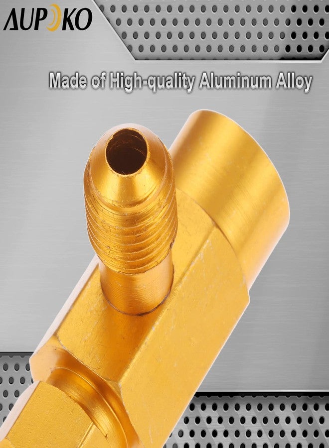Aupoko R134A Self-Sealing Can Tap with Right Hand Thread, R134A Valve Tool Bottle Opener with 1/2" Female R-H Thread and 1/4’’ SAE Male Connector, Fits for R134A Automotive Air Conditioning Charging - Image 5