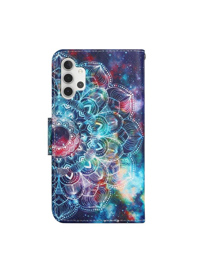 اس-توب جراب لهاتف Samsung Galaxy A32 5G، جراب جلدي أفقي قابل للطي بنمط مرسوم مع حامل وفتحة بطاقة ومحفظة - Image 3