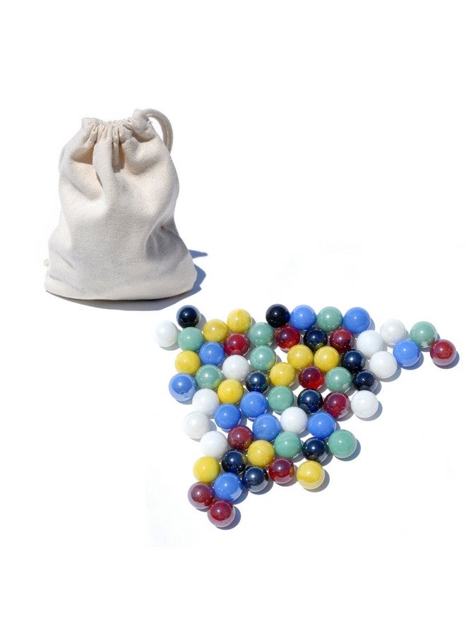 WE Games Replacement Glass Marbles - 60 Count for Chinese Checkers - Colored Game Pieces for Board Play - Marbles Only - Image 1