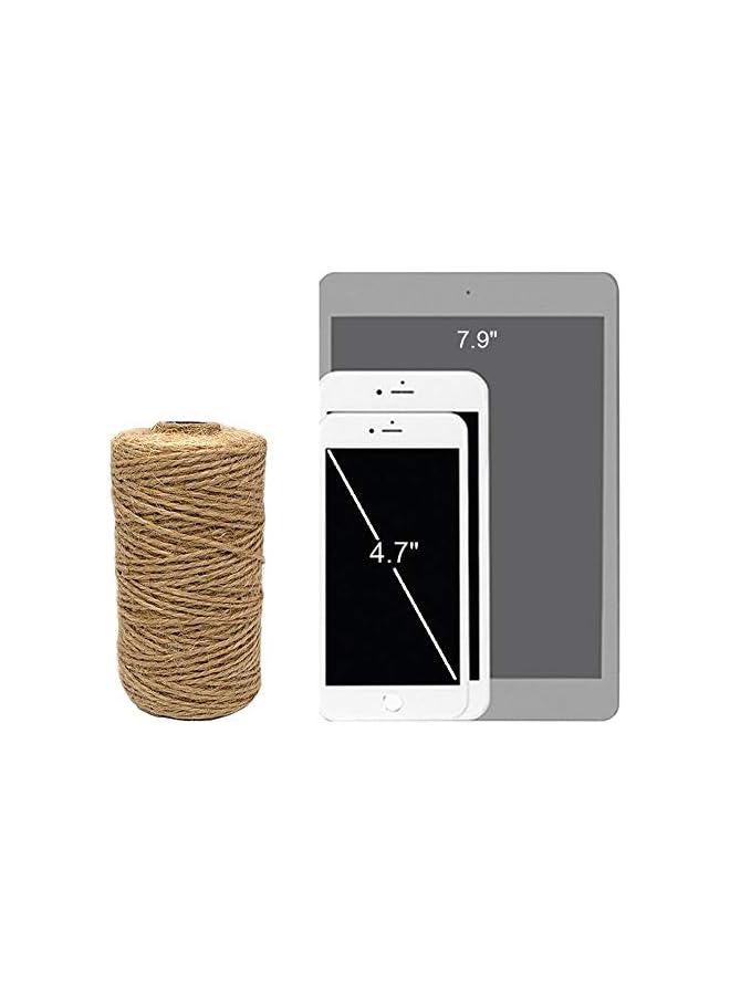 The Bros Jute String 328 Feet 1 mm 2 ply Durable Natural Jute Rope Twine for Arts Crafts Jewelry Making and DIY Projects  - Image 3