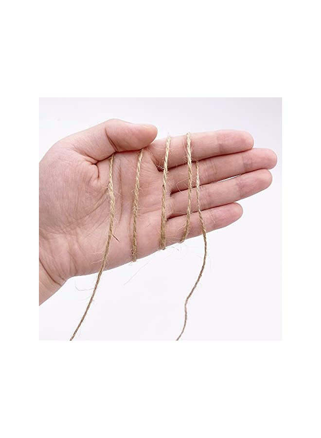 The Bros Jute String 328 Feet 1 mm 2 ply Durable Natural Jute Rope Twine for Arts Crafts Jewelry Making and DIY Projects  - Image 4