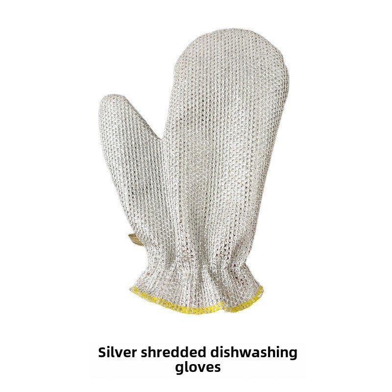 Bamboo Fiber Magic Dishwashing Gloves Silver dishwashing gloves Silver dishwashing gloves