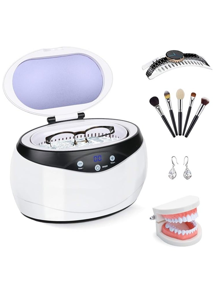 AROAQ 650ML Professional Ultrasonic Cleaning Machine with Watch Holder for Jewelry Eyeglasses Retainer Watches Dentures Rings Coins Cleaner 42kHz - Image 1