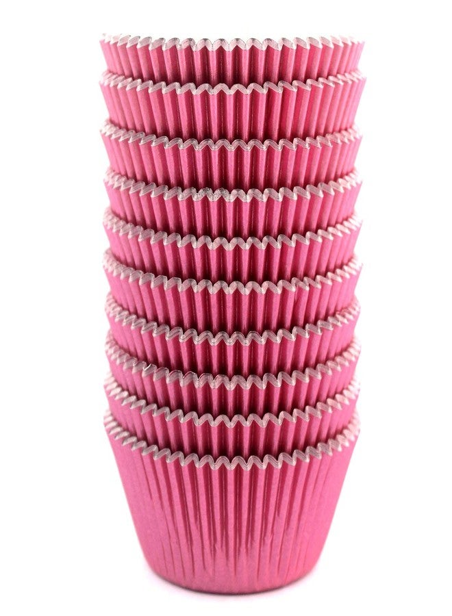 Eoonfirst Pink Foil Cupcake Case Liners Valentine's Day Baking Muffin Paper Cups 200 Pcs - Image 1