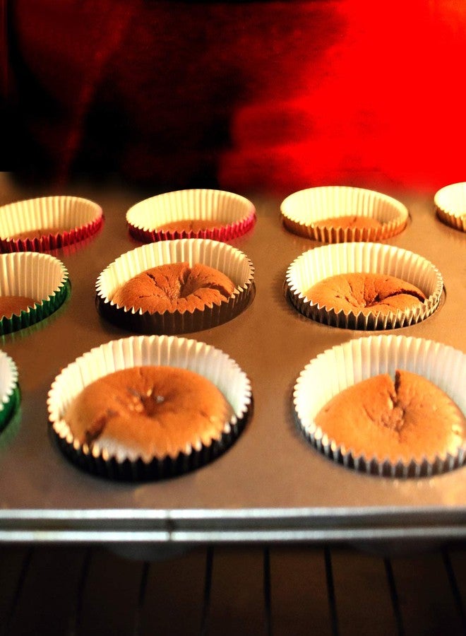 Eoonfirst Pink Foil Cupcake Case Liners Valentine's Day Baking Muffin Paper Cups 200 Pcs - Image 5