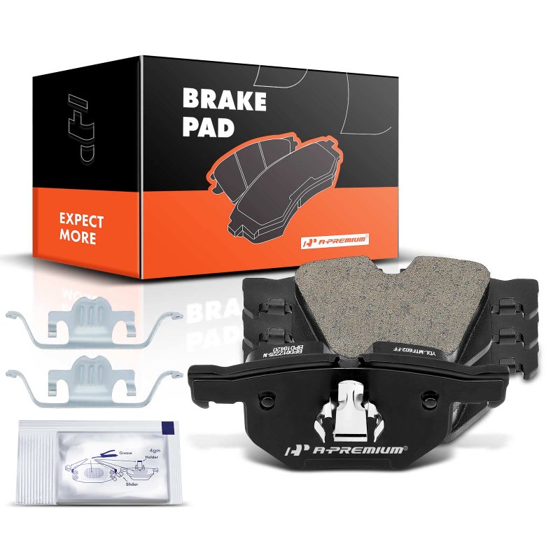 A-Premium APremium Rear Ceramic Disc Brake Pads Set Compatible with Select BMW Models 525i530i 20042007 525xi530xi 20062007 528i 20082010 528xi535xi 2008 528i xDrive535i xDrive 20092010 X5 X6