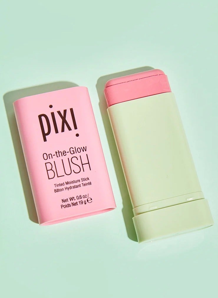 pixi beauty On-the-Glow Blush, Tinted Moisture Stick Baton Hydrating Tinted, Moisture Blush Stick with Ginseng, Aloe Vera & Fruit Extracts, for Cheeks & Lips, 19g / 0.6oz (Fleur) - Image 4