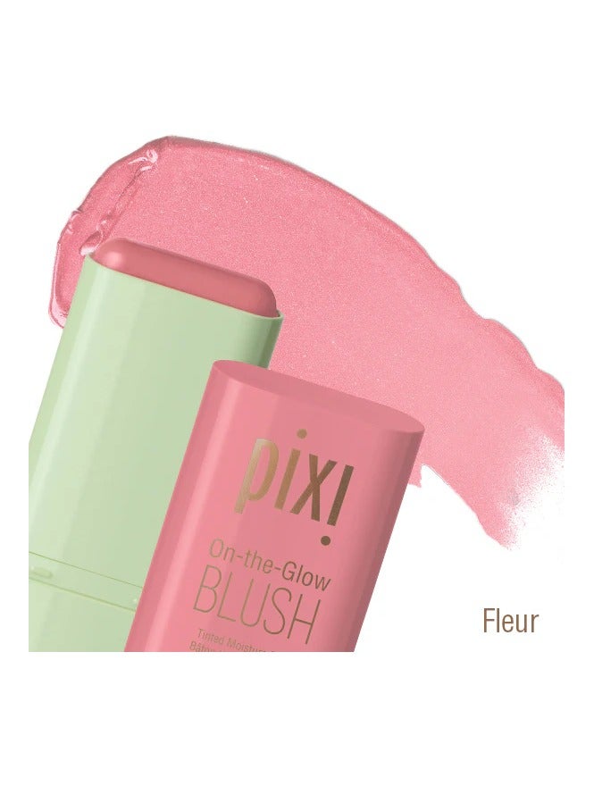 pixi beauty On-the-Glow Blush, Tinted Moisture Stick Baton Hydrating Tinted, Moisture Blush Stick with Ginseng, Aloe Vera & Fruit Extracts, for Cheeks & Lips, 19g / 0.6oz (Fleur) - Image 1