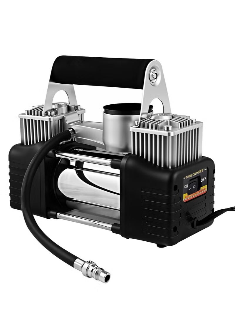 3XR Air Compressor Tire Inflators Tool - 12V Double Cylinder Car inflatable Pump Digital display for Cars Bikes Motorcycles and Sport Balls - Image 3