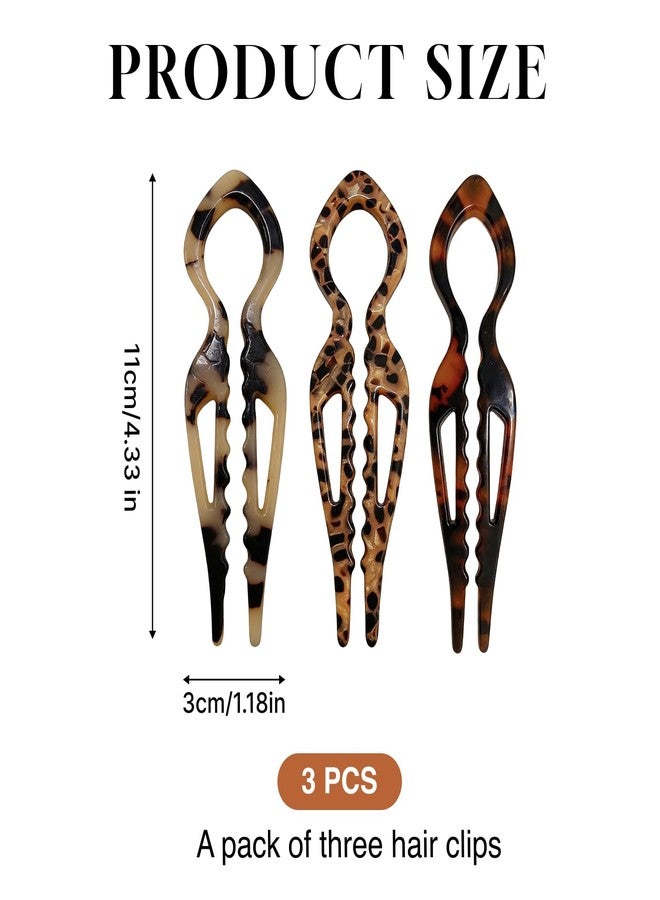 ZingFsh 3PCS Prestige Hair Pin Lialys Hair Pin,Elegant French Hair Accessories for Women with Double-Notch Anti-Loosening Design, Fits All Hair Types - Image 2