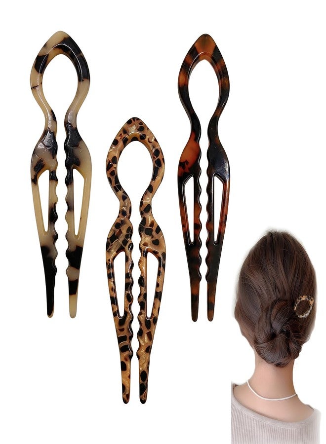 ZingFsh 3PCS Prestige Hair Pin Lialys Hair Pin,Elegant French Hair Accessories for Women with Double-Notch Anti-Loosening Design, Fits All Hair Types - Image 1