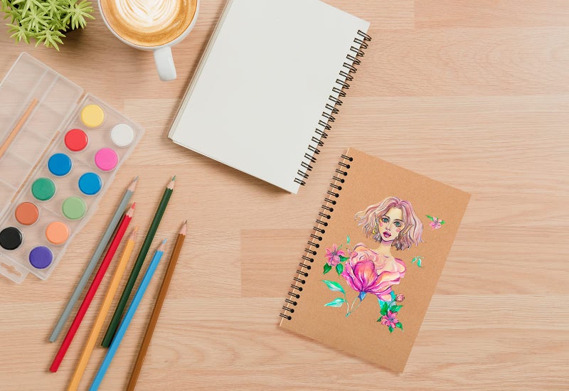 YOTNUS 24 Pack A5 Spiral Notebooks Journal with Kraft Cover, 5x8 Inches, Ruled Lined Paper, for Work, Sketches, Study, Notes Taking, Gifts, Brown (24 PCS(Lined)) - Image 5