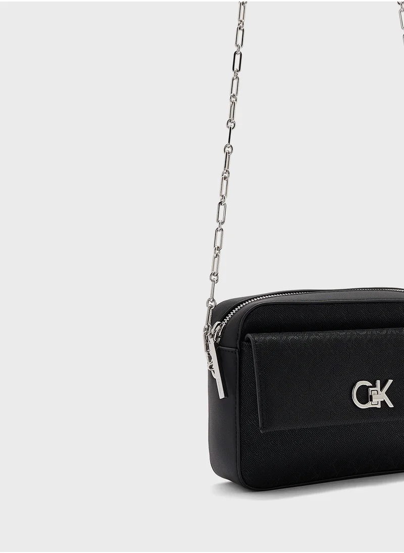 CALVIN KLEIN Logo Packet Detail Crossbody
