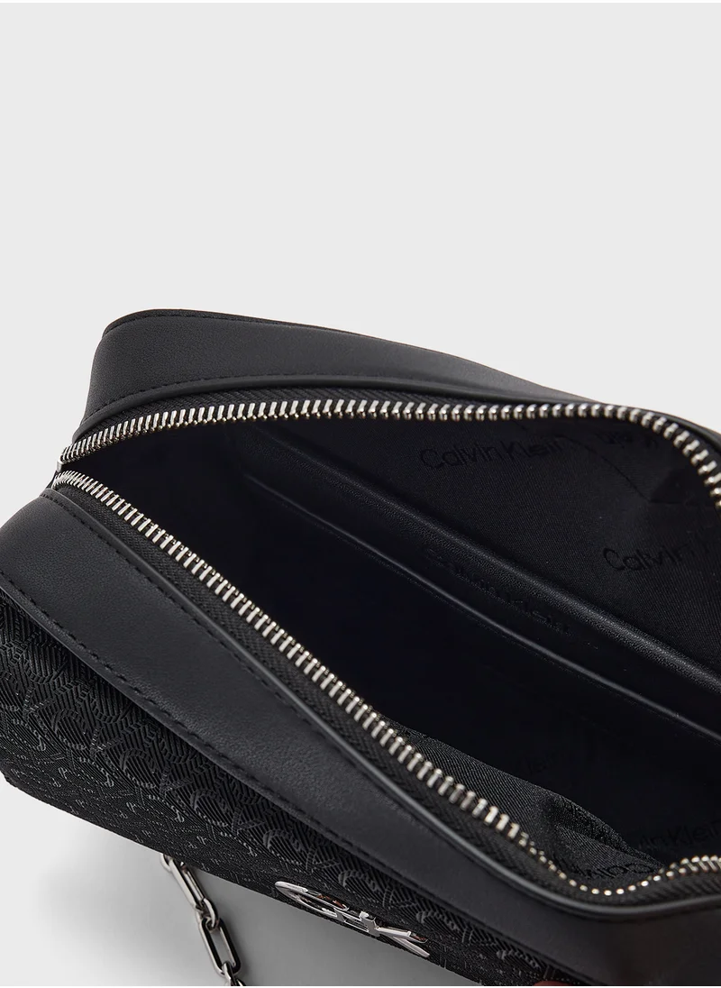 CALVIN KLEIN Logo Packet Detail Crossbody