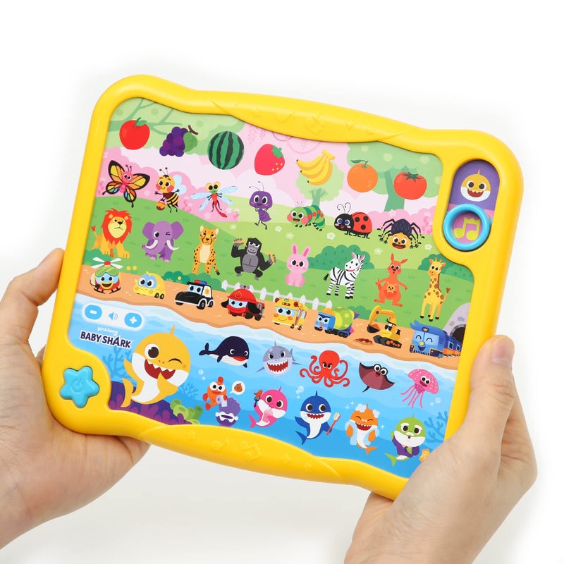 Pinkfong Baby Shark Sing Learn Pad Interactive Educational Sound Toy Infant Toddler - Image 2