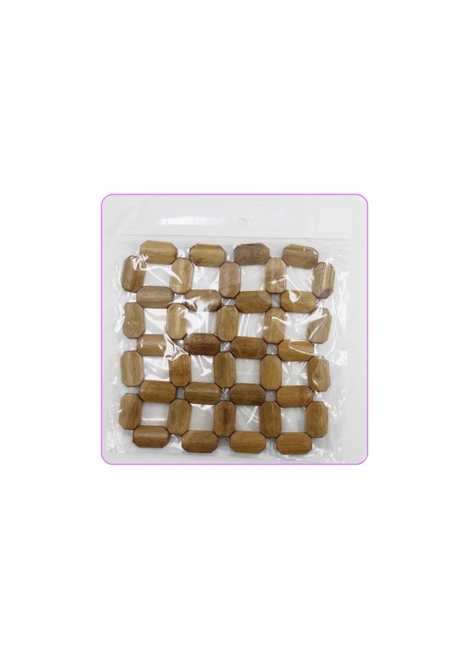 AL QADAH - Bamboo Square Tableware 16x16cm Eco-Friendly Elegance for Your Dining Experience - Image 1