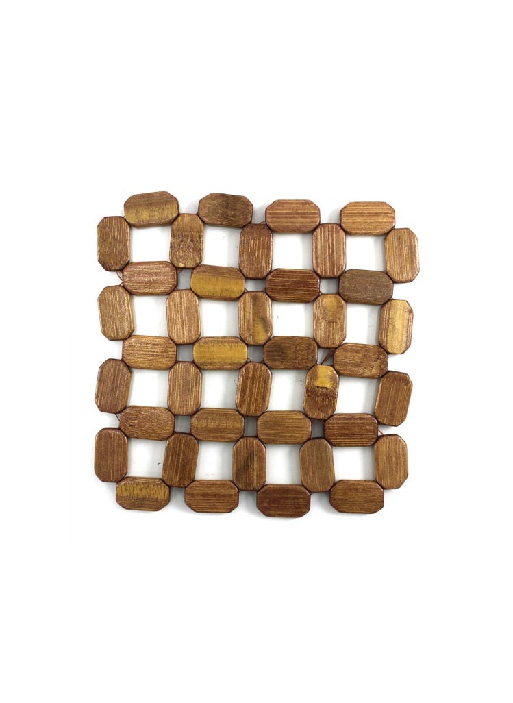 AL QADAH - Bamboo Square Tableware 16x16cm Eco-Friendly Elegance for Your Dining Experience - Image 1