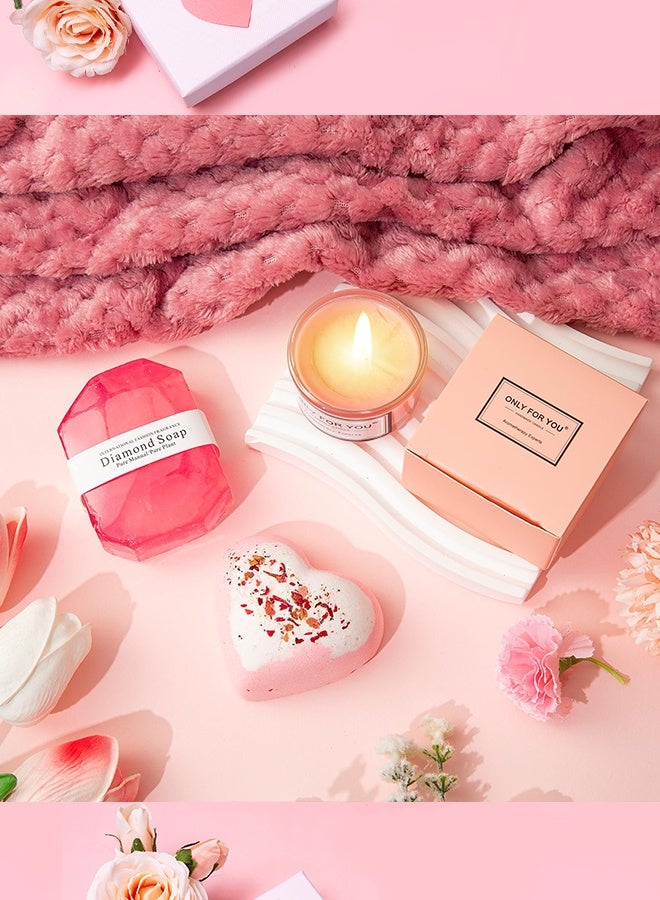 Thoraya Multi-Occasion Birthday Gifts for Women,Unique Gifts Basket Ideas Pink Gifts Box for Her Relaxing Gift Set Self Care Gifts Birthday Presents Female Friendship Gifts for Best Friend Bestie Girlfriend Mom Wife Sister  (Ramadan/Anniversary Gift) - Image 3