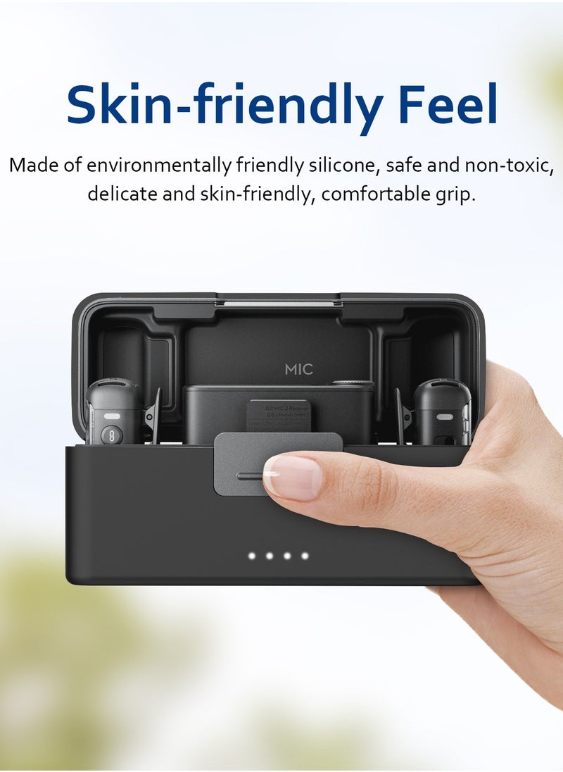 PULUZ For DJI Mic 2 PULUZ Charging Case Silicone Scratch-proof Protective Cover  - Image 2