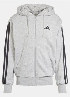 Adidas Essentials 3-Stripes French Terry Full-Zip Hoodie  - Image 2