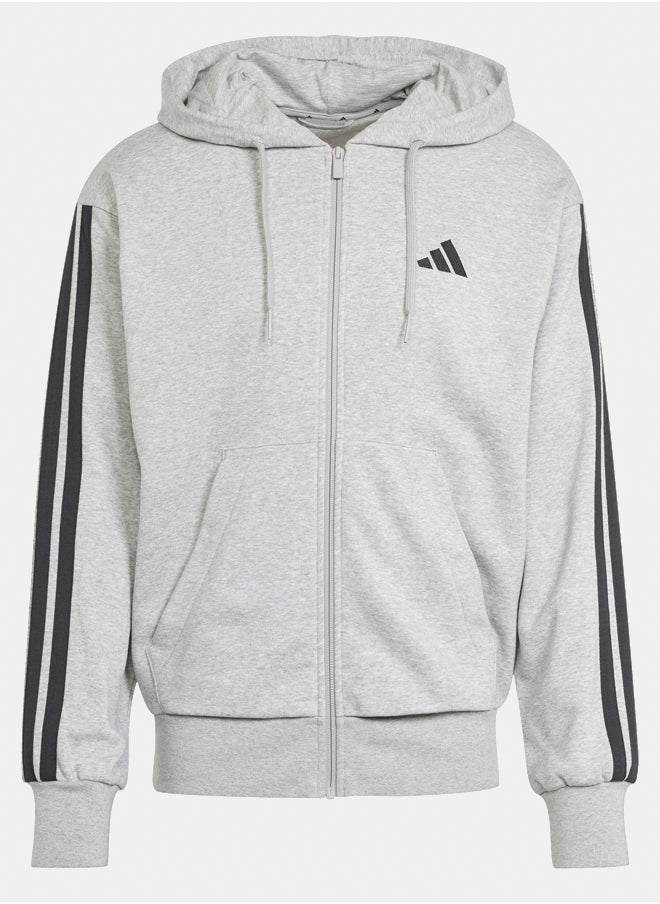 Adidas Essentials 3-Stripes French Terry Full-Zip Hoodie  - Image 2