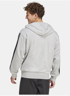 Adidas Essentials 3-Stripes French Terry Full-Zip Hoodie  - Image 4